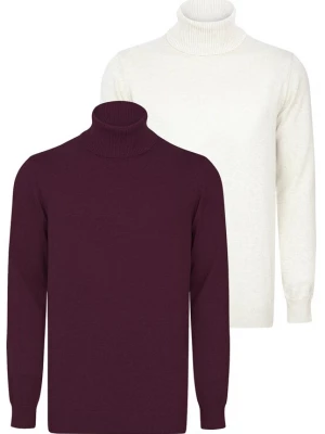Foto van product Felix Hardy Trui donkerlila / wit