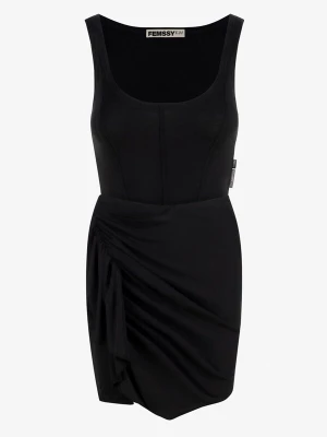 Foto van product FEMSSY Jurk 'BOW' zwart