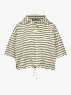 Foto van product FEMSSY Shirt 'BLANCHE STRIPE T-SHIRT' geel