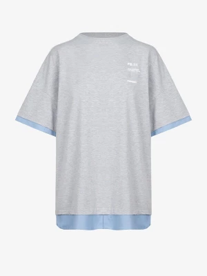 Foto van product FEMSSY Shirt 'DUA T-SHIRT WHITE' grijs