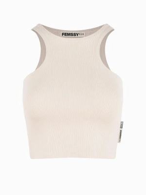 Foto van product FEMSSY Top 'MIDLINE TOP BEIGE' beige