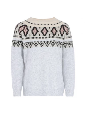 Foto van product FENIA Trui beige / grijs gemêleerd / pink / zwart