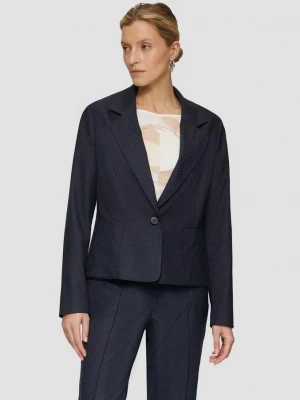 Foto van product Fijn gestippelde blazer met grote zakken s.Oliver blauw
