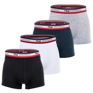 Foto van product FILA Boxershorts donkerblauw / grijs / rood / zwart / wit