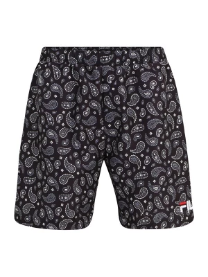 Foto van product FILA Zwemshorts 'SEOUL AOP' grijs / rood / zwart / wit