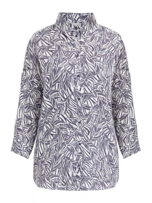 Foto van product Finn Flare Blouse 'Print' donkerblauw / wit