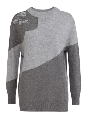 Foto van product Finn Flare Trui 'Soft Floral' grijs