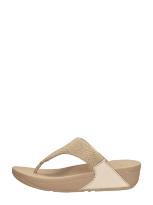 Foto van product FitFlop Huisschoenen 'Lulu Shimmerlux Toe - Post Sandals' beige