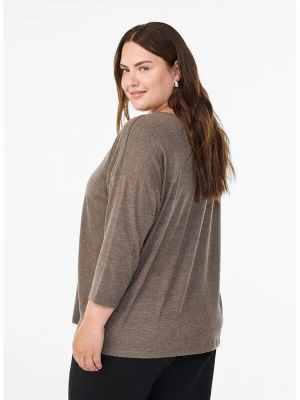 Foto van product Flash by Zizzi Shirt 'Flrosey' mokka