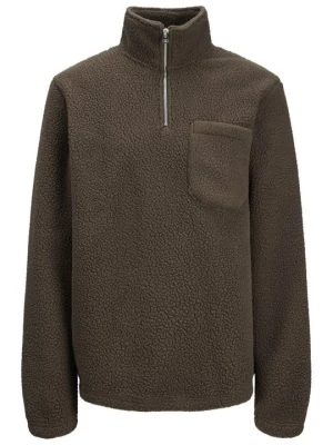 Foto van product Fleece trui Jack&Jones donkerbruin