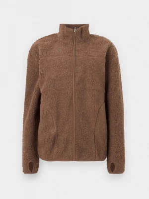 Foto van product Fleecejas Pieces bruin