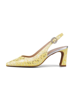 Foto van product Floris van Bommel Slingpumps 'Giuli 06' geel / zilver