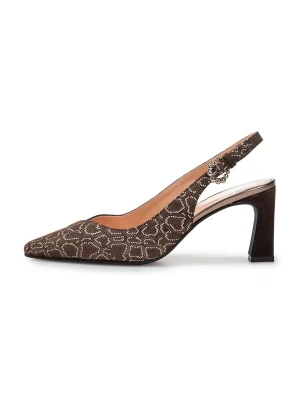 Foto van product Floris van Bommel Slingpumps 'GIULI 06' mokka / wit