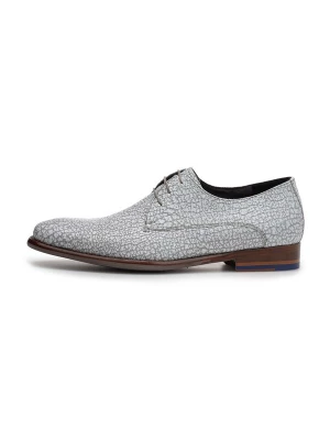 Foto van product Floris van Bommel Veterschoen 'DE STIJLER 20' lichtgrijs / wit