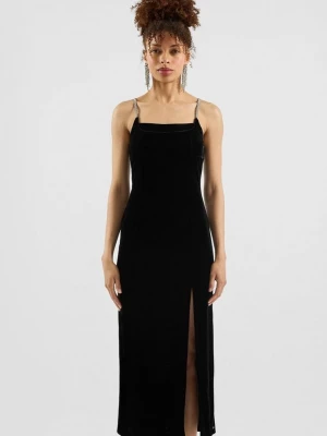 Foto van product Fluwelen jurk QS zwart
