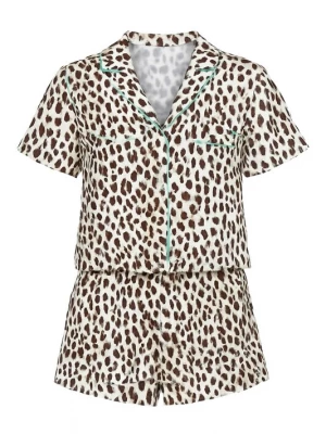 Foto van product For You Moda Pyjama blauw / bruin / wit