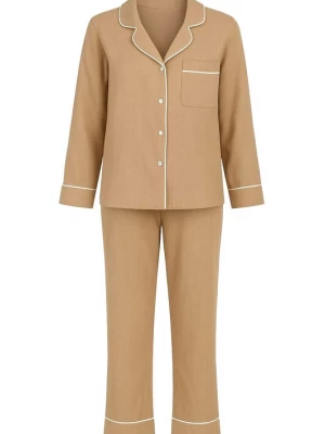 Foto van product For You Moda Pyjama lichtbruin / wit