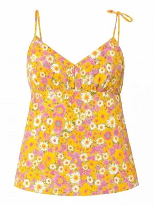 Foto van product For You Moda Top geel / lila / wit