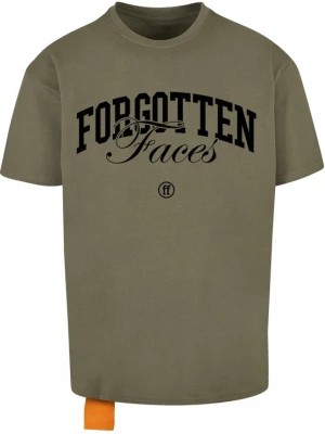 Foto van product Forgotten Faces Shirt 'Overgrown Skull' donkerbeige / olijfgroen / donkeroranje / zwart