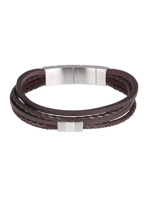 Foto van product FOSSIL Armband donkerbruin / zilver