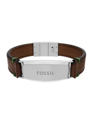 Foto van product FOSSIL Armband 'Everett' bruin / zilver