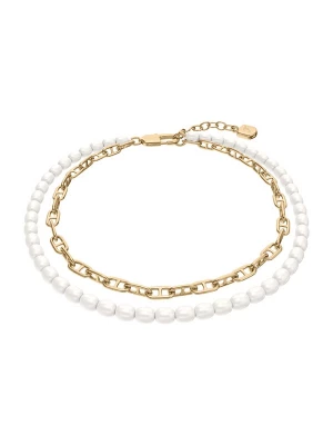 Foto van product FOSSIL Armband 'Heritage' goud / wit