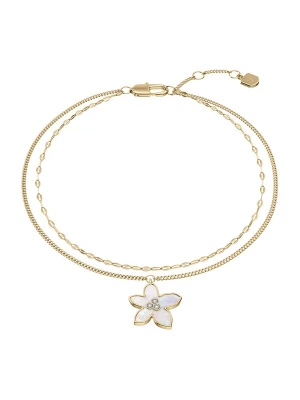 Foto van product FOSSIL Armband 'SUTTON' goud / transparant / wit