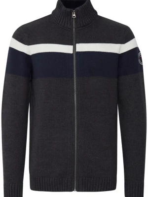 Foto van product FQ1924 Gebreid vest 'Edvard' navy / antraciet / donkergrijs / wit