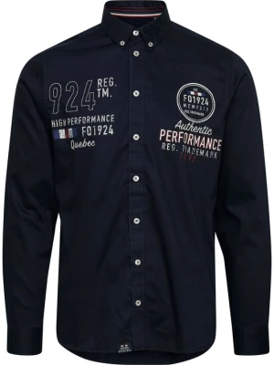 Foto van product FQ1924 Overhemd donkerblauw / gemengde kleuren