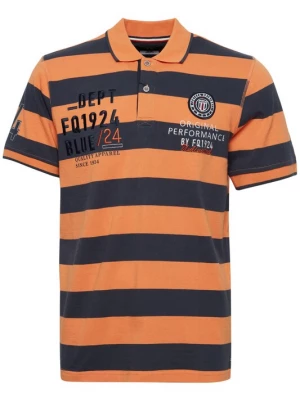 Foto van product FQ1924 Shirt 'Harald' navy / gemengde kleuren / oranje