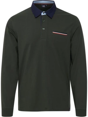 Foto van product FQ1924 Shirt 'MARTEN' donkergroen / oranje / zwart