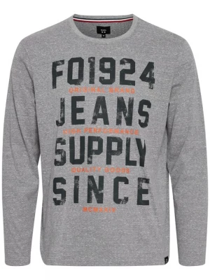 Foto van product FQ1924 Shirt 'Noxan' roestbruin / stone grey / zwart