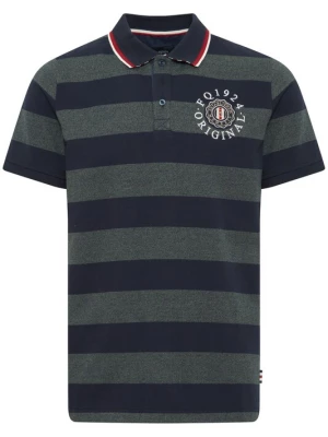 Foto van product FQ1924 Shirt 'Peter' donkerblauw / groen gemêleerd / kersrood / wit