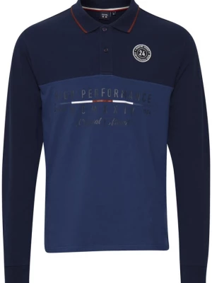 Foto van product FQ1924 Shirt 'REIDAR' navy / donkerrood / wit
