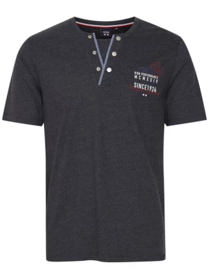 Foto van product FQ1924 Shirt 'RUDOLF' grijs / bloedrood / wit