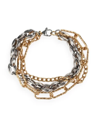 Foto van product Fräulein Wunder Armband 'Bicolor Silber' gemengde kleuren