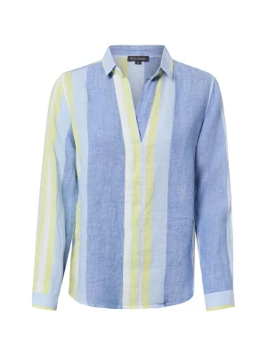 Foto van product Franco Callegari Blouse blauw denim / lichtblauw / citroen