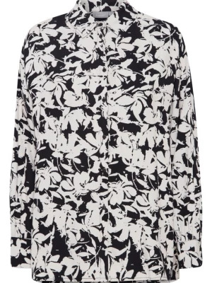 Foto van product Fransa Blouse 'Cina' zwart / wit
