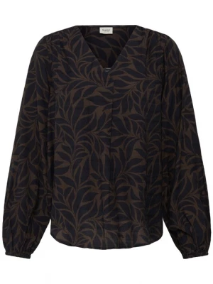 Foto van product Fransa Blouse 'FRARIANA' navy / donkerbruin