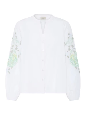 Foto van product Fransa Blouse 'FROLANA' groen / wit