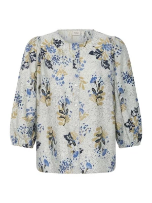 Foto van product Fransa Blouse 'SERENA' blauw / gemengde kleuren