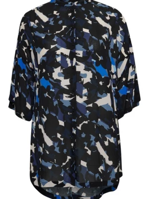 Foto van product Fransa Curve Blouse blauw / wit