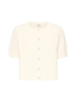 Foto van product Fransa Gebreid vest 'FRARALYN' wolwit