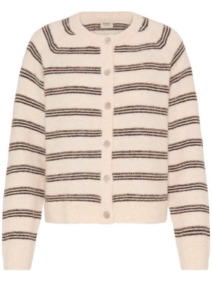 Foto van product Fransa Gebreid vest 'FRKENDRA' ecru / bruin