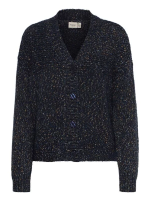 Foto van product Fransa Gebreid vest 'Spotta' blauw gemêleerd