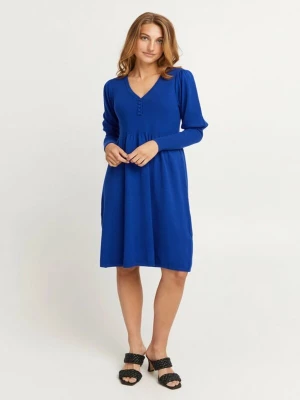 Foto van product Fransa Gebreide jurk 'Fransa Fine Knitted Dress FRBINE DR1' royal blue / koningsblauw
