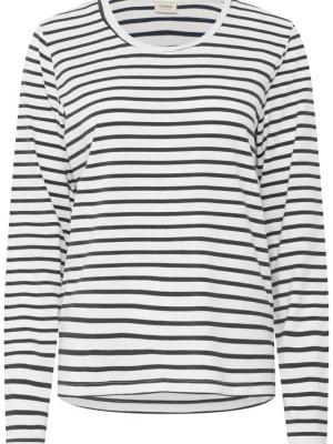 Foto van product Fransa Shirt nachtblauw / wit