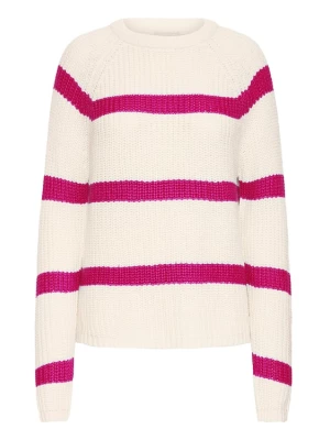 Foto van product Fransa Trui 'KAMIA' magenta / eierschaal