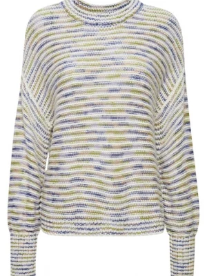Foto van product Fransa Trui 'Lea' blauw / groen / wit