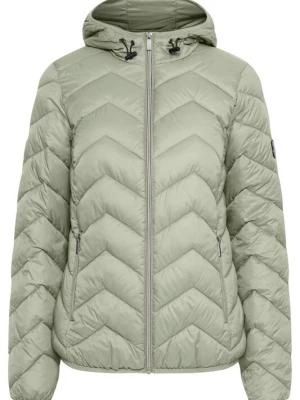 Foto van product Fransa Winterjas 'BAPADDING' grijs / lichtgroen